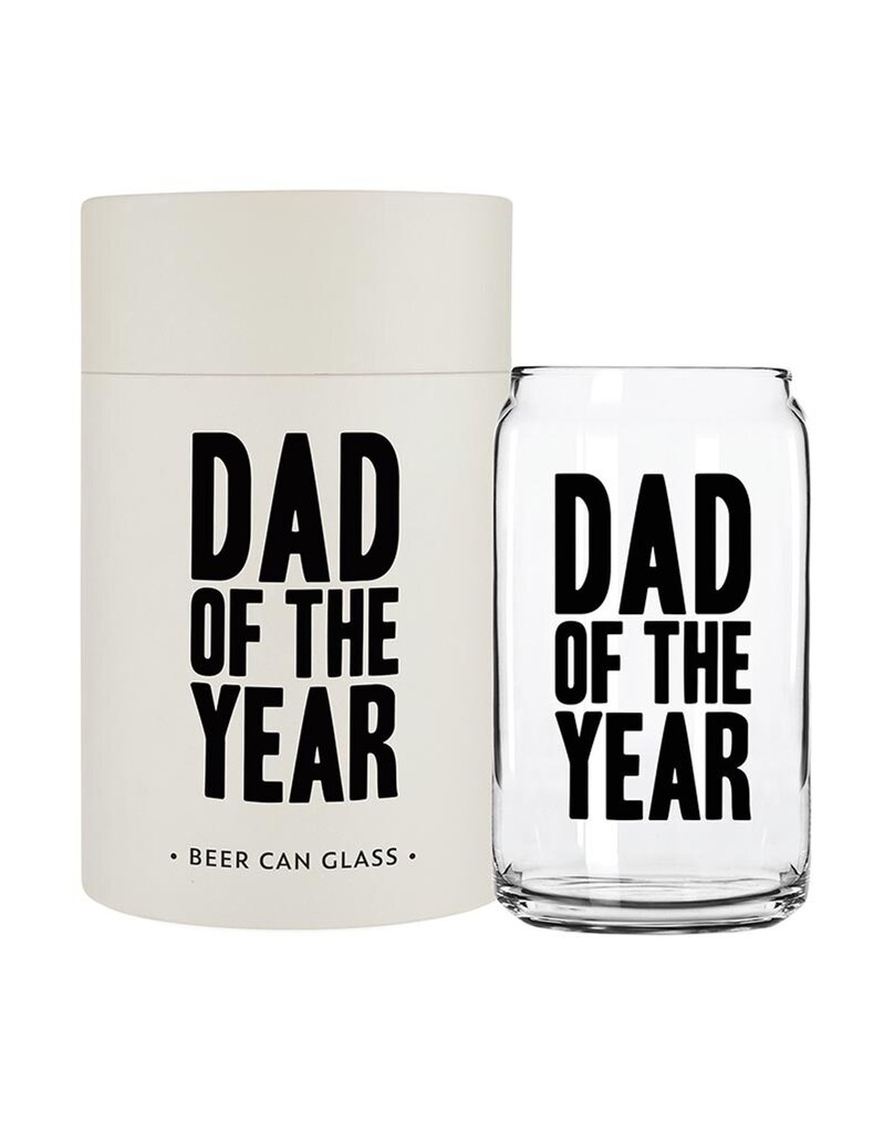 Dad of the Year Beer Can Glass