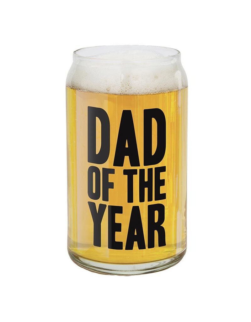 Dad of the Year Beer Can Glass