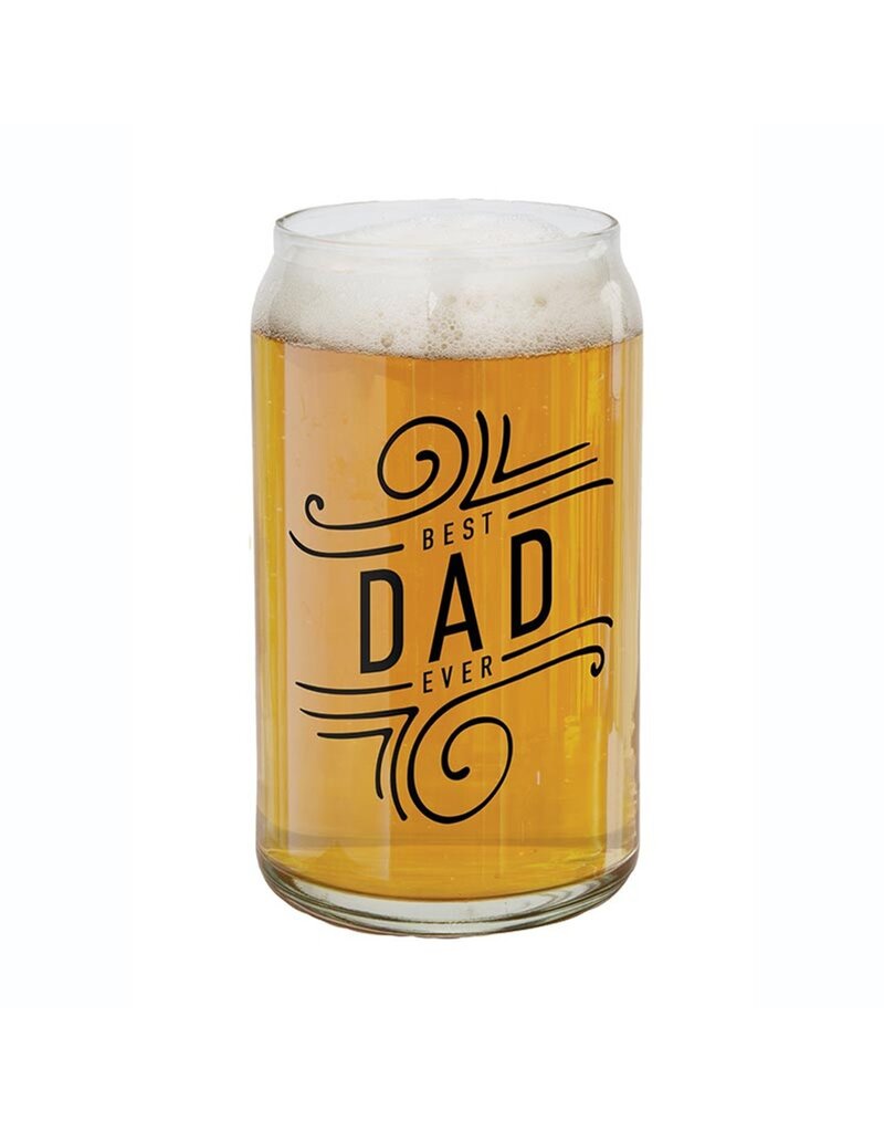 Creative Brands Best Dad Ever Beer Can Glass
