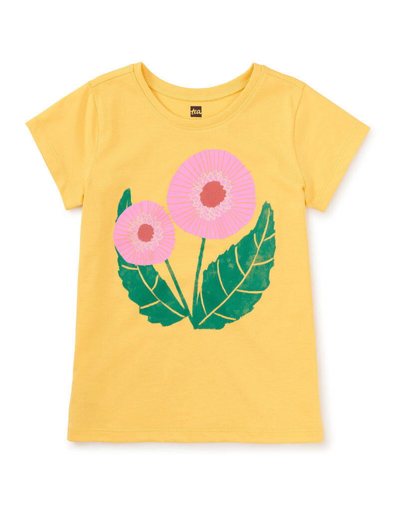 Tea Collection Button Flower Tee