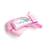 Baby Wisp Chelsea Bows Snap Clip Pink Carnival 5pk