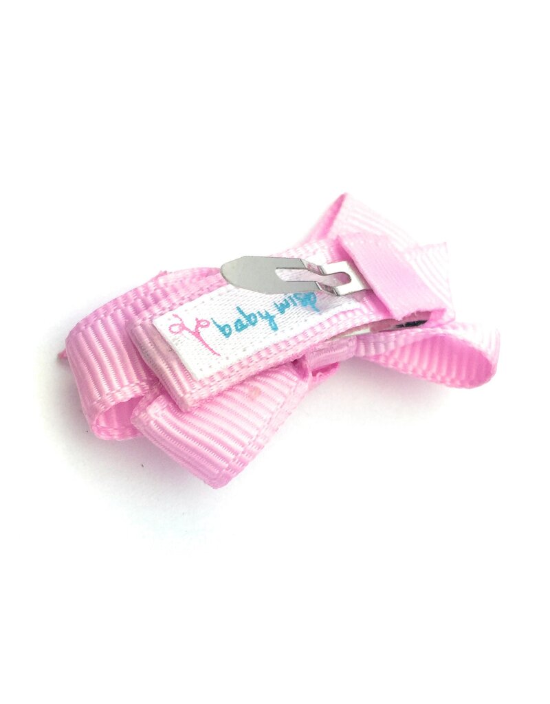 Baby Wisp Chelsea Bows Snap Clip Pink Carnival 5pk
