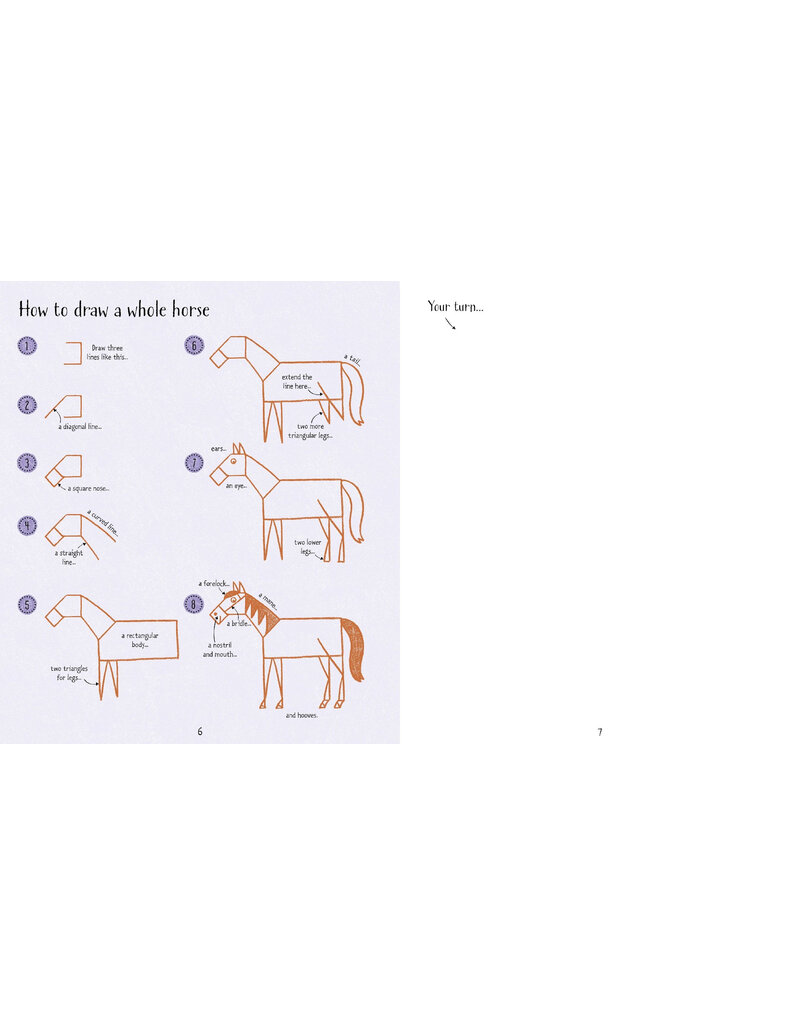 Usborne Step-By-Step Drawing Horses And Ponies