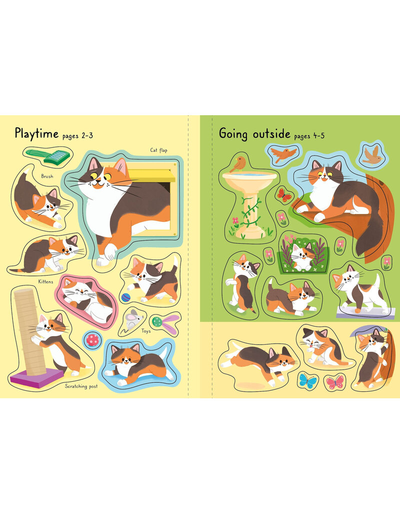 Usborne Little First Stickers Cats And Kittens