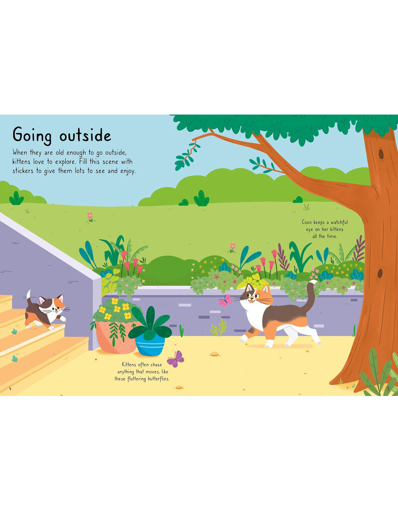 Usborne Little First Stickers Cats And Kittens