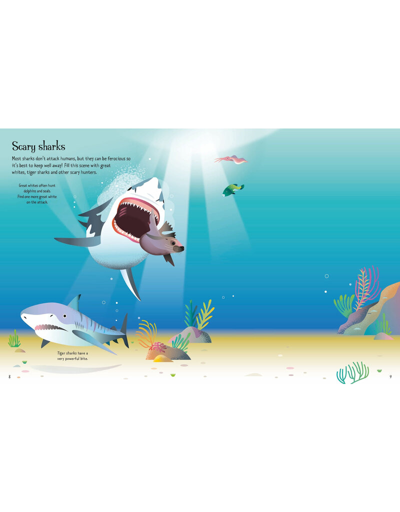 Usborne First Sticker Book Sharks And Rays