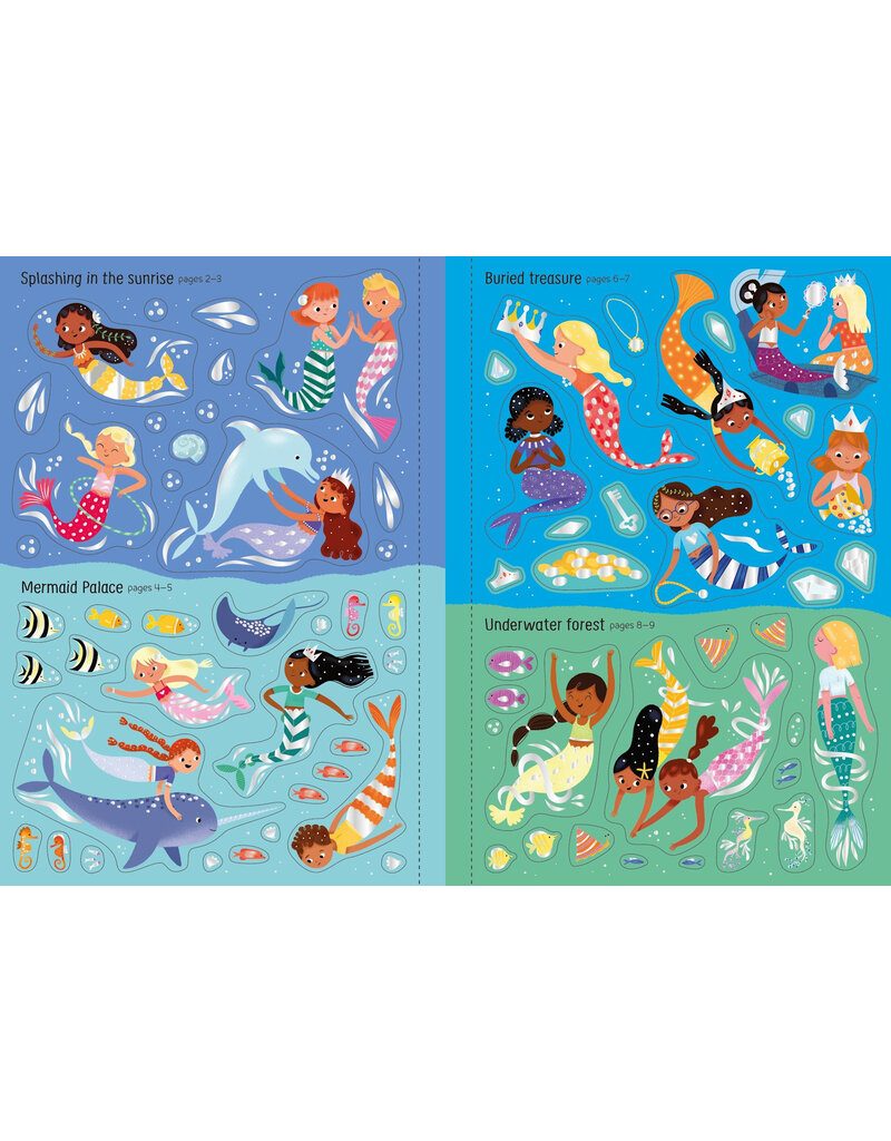 Usborne Sparkly Mermaids Sticker Book