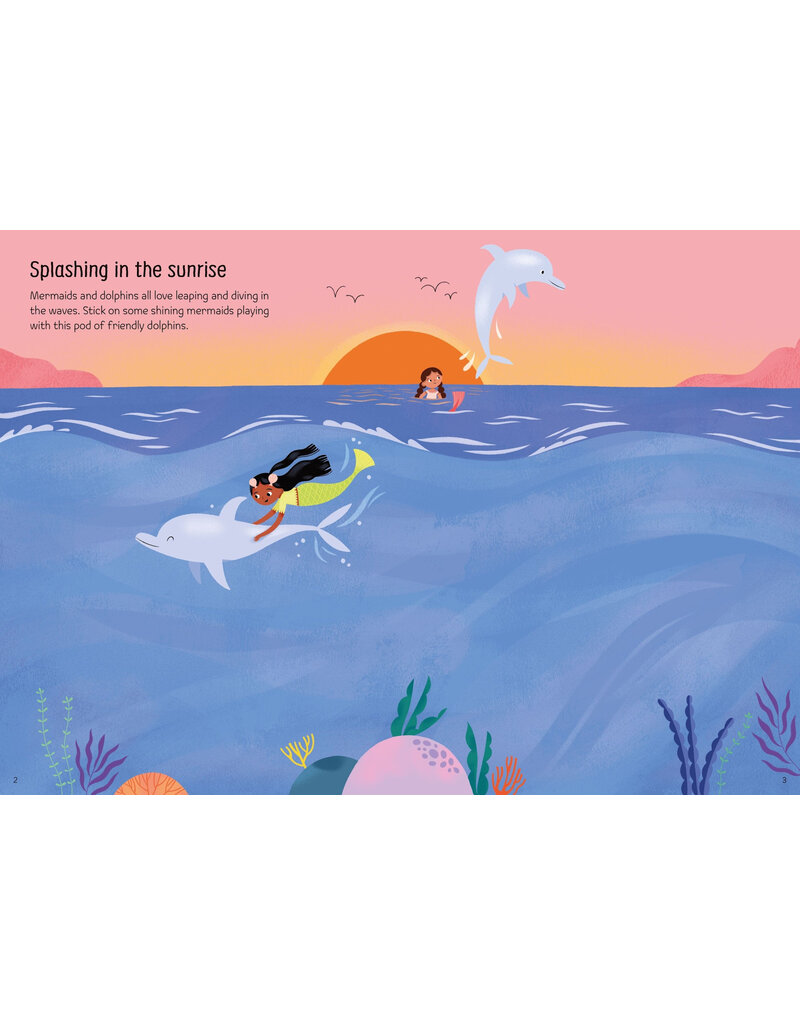 Usborne Sparkly Mermaids Sticker Book