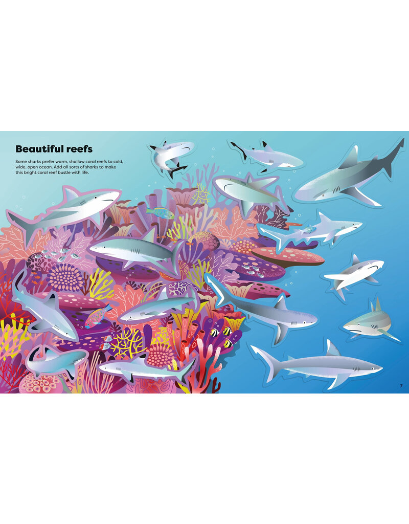 Usborne Big Sticker Book Of Sharks