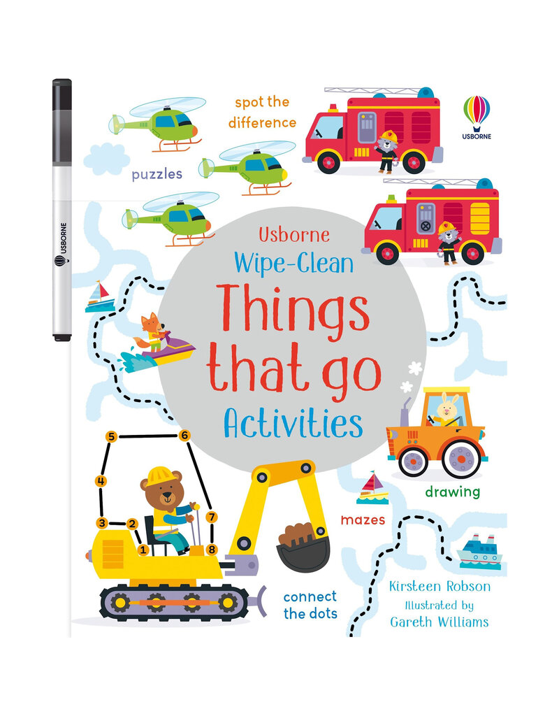 Usborne Wipe-Clean Things That Go Activities