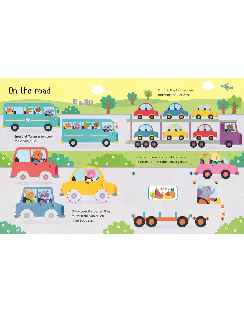 Usborne Wipe-Clean Things That Go Activities