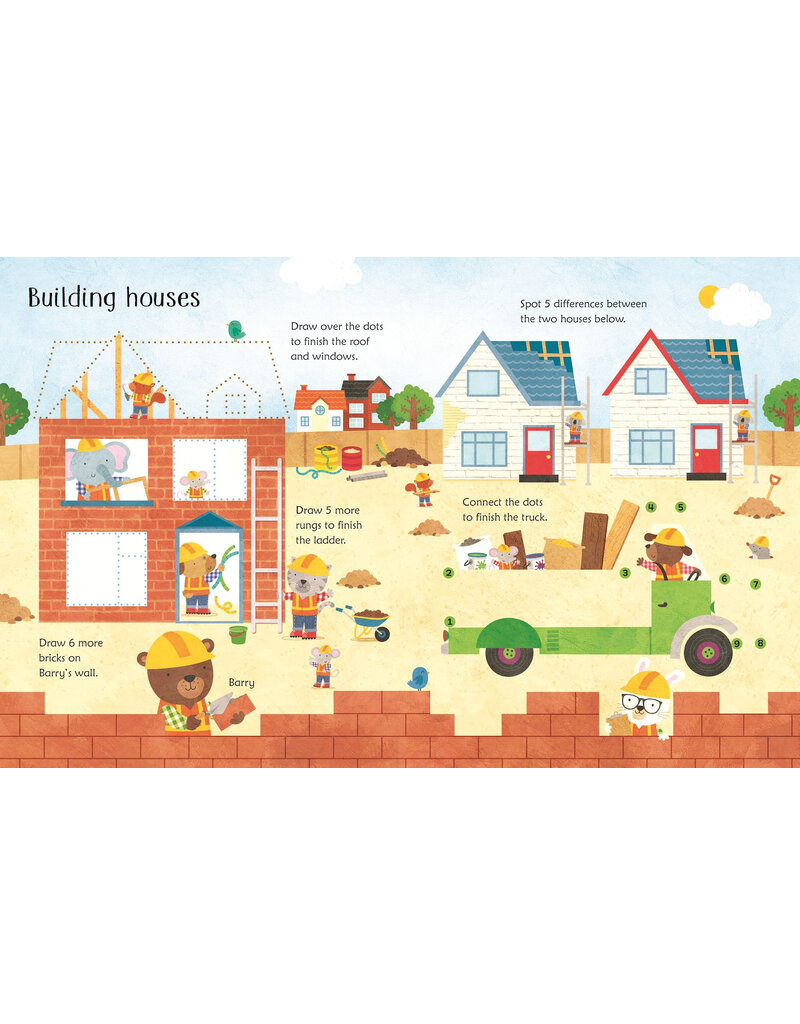 Usborne Wipe-Clean: Building Site Activities