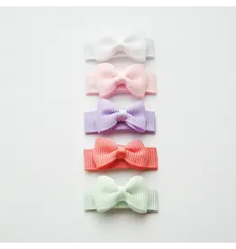 Baby Wisp Tuxedo Bow Clip 5pk Pixie