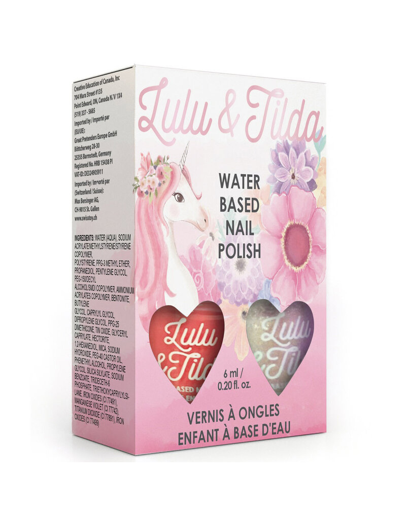 Great Pretenders Somewhere Over the Unicorn, Washable Nail Polish, 2pc