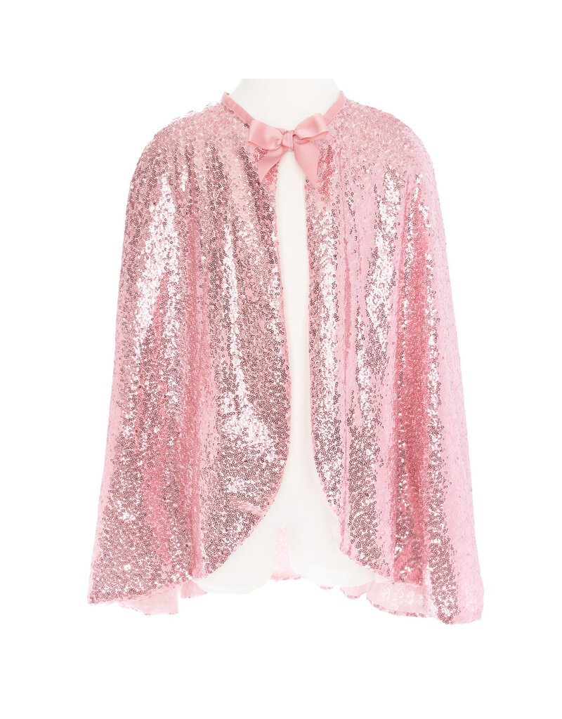 Great Pretenders Precious Pink Sequins Cape, Size 5-6
