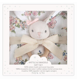 Mon Ami Parisian Floral Muslin Swaddle Gift Set