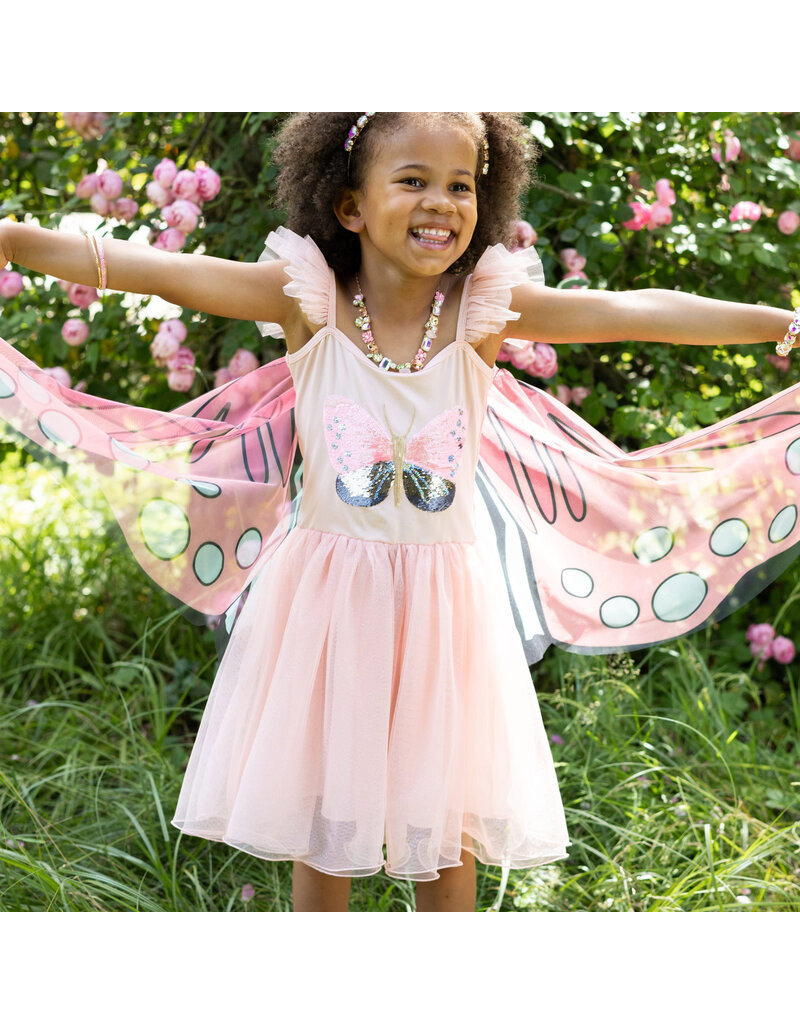 Great Pretenders Sequins Secret Butterfly Twirl Dress with Wings, Size 5-6