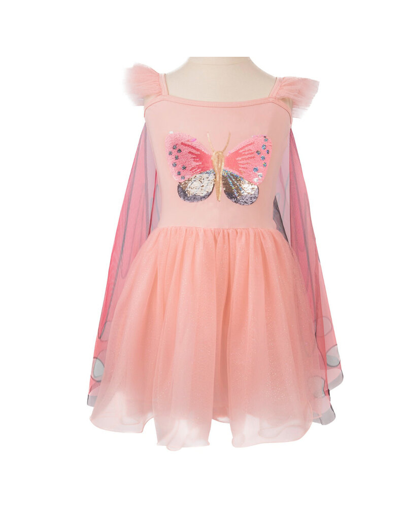 Great Pretenders Sequins Secret Butterfly Twirl Dress with Wings, Size 5-6