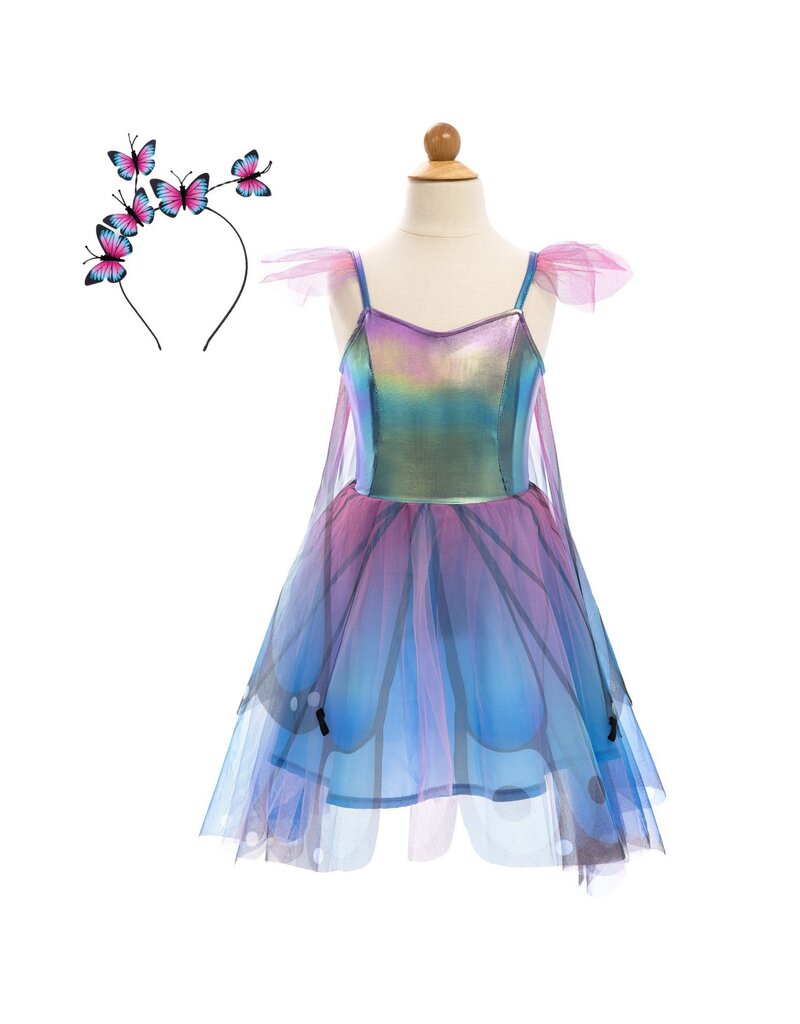 Great Pretenders Butterfly Twirl Dress & Wings, Blue/Purple, Size 5-6
