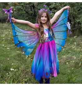 Great Pretenders Butterfly Twirl Dress & Wings, Blue/Purple, Size 5-6