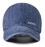 Mama Embroidered Baseball Hat, Navy