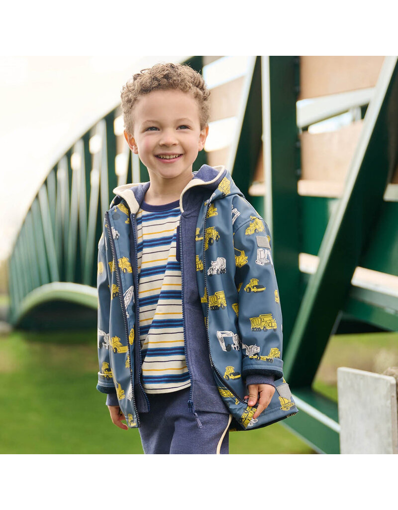 Hatley Under Construction Zip Up Rain Jacket