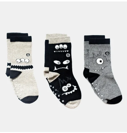 Monochrome Monsters Sticky Socks