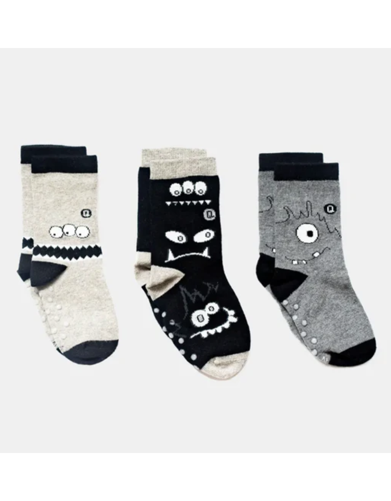 Monochrome Monsters Sticky Socks