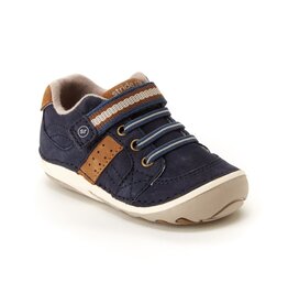 Stride Rite Artie Leather Baby Shoes - Navy