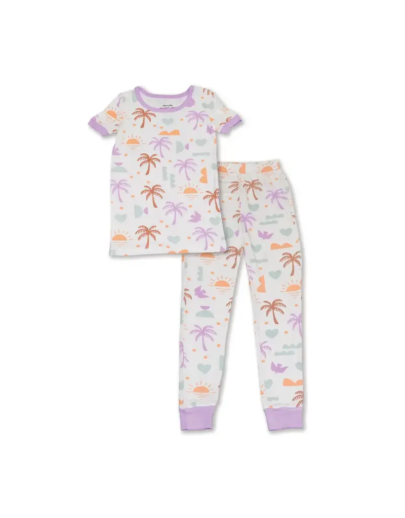 Silkberry Bamboo SS PJs, Boho Surf