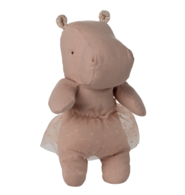 Maileg Safari Friends, Tutu Hippo, Small, Soft Rose