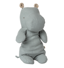 Maileg Safari Friends, Hippo, Medium, Blue-Grey