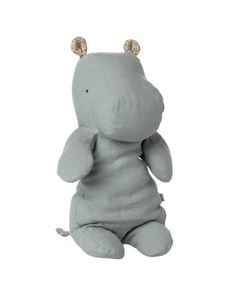 Maileg Safari Friends, Hippo, Medium, Blue-Grey
