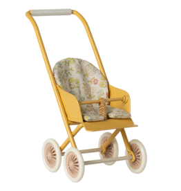 Maileg Stroller (Micro) - Yellow