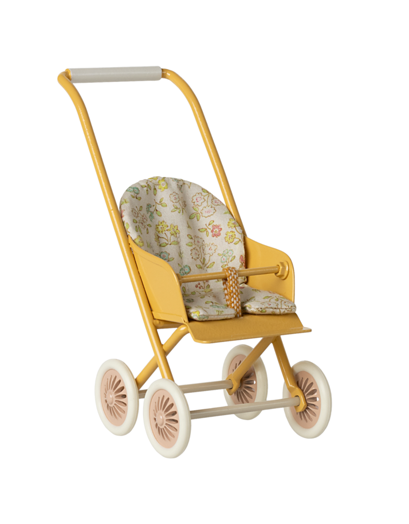 Maileg Stroller (Micro) - Yellow