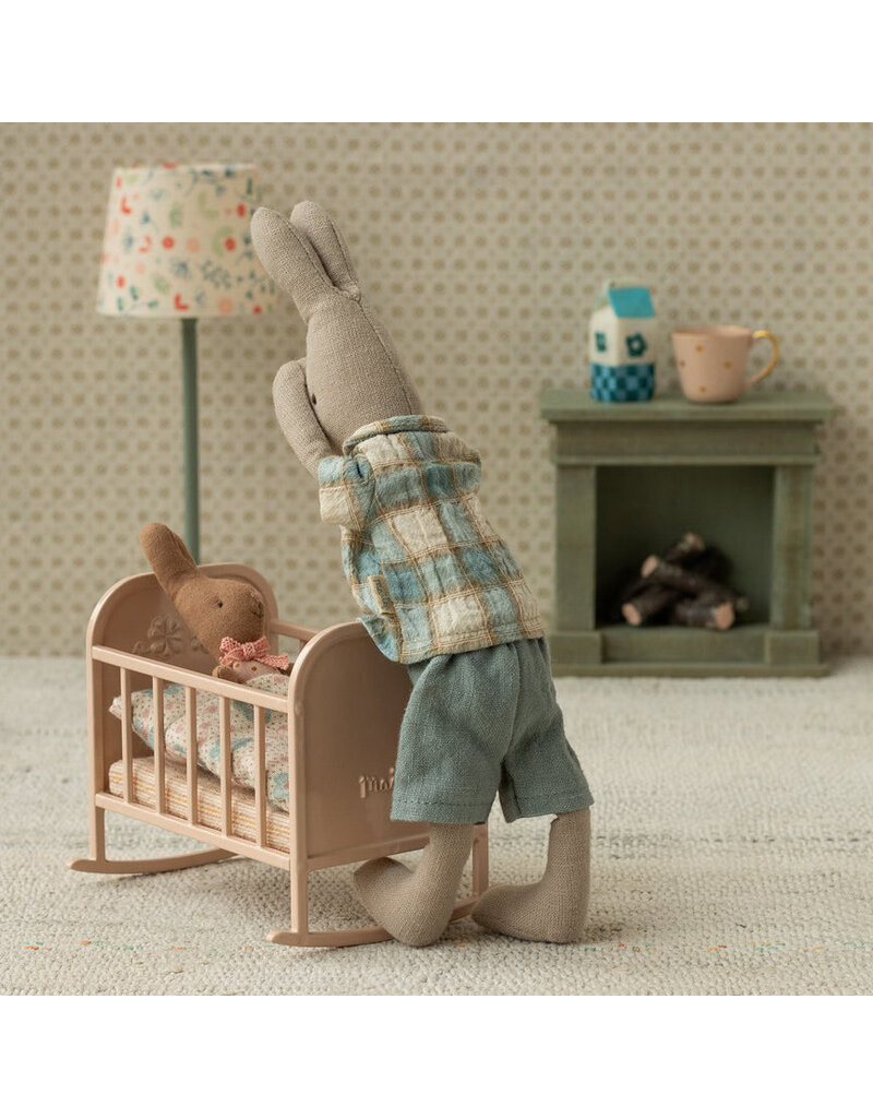 Maileg Cradle (for Mice) - Light Rose