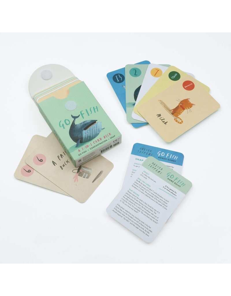 Random House Oliver Jeffers Go Fish: A 3-in-1 Card Deck 4y+