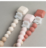 Loulou Lollipop Silicone & Wood Pacifier Clip (Silicone clip)