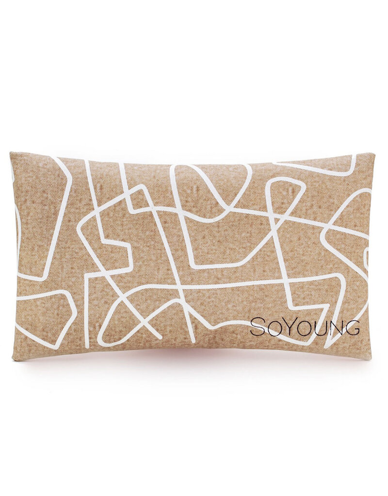 So Young White Abstract Lines Ice Pack