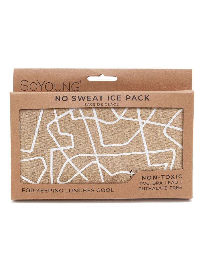 So Young White Abstract Lines Ice Pack