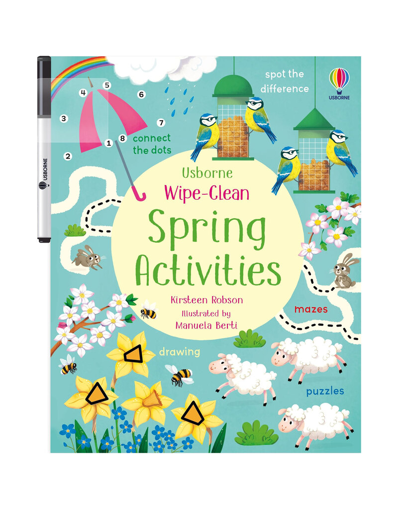 Usborne Wipe-Clean Spring Activities 3y+