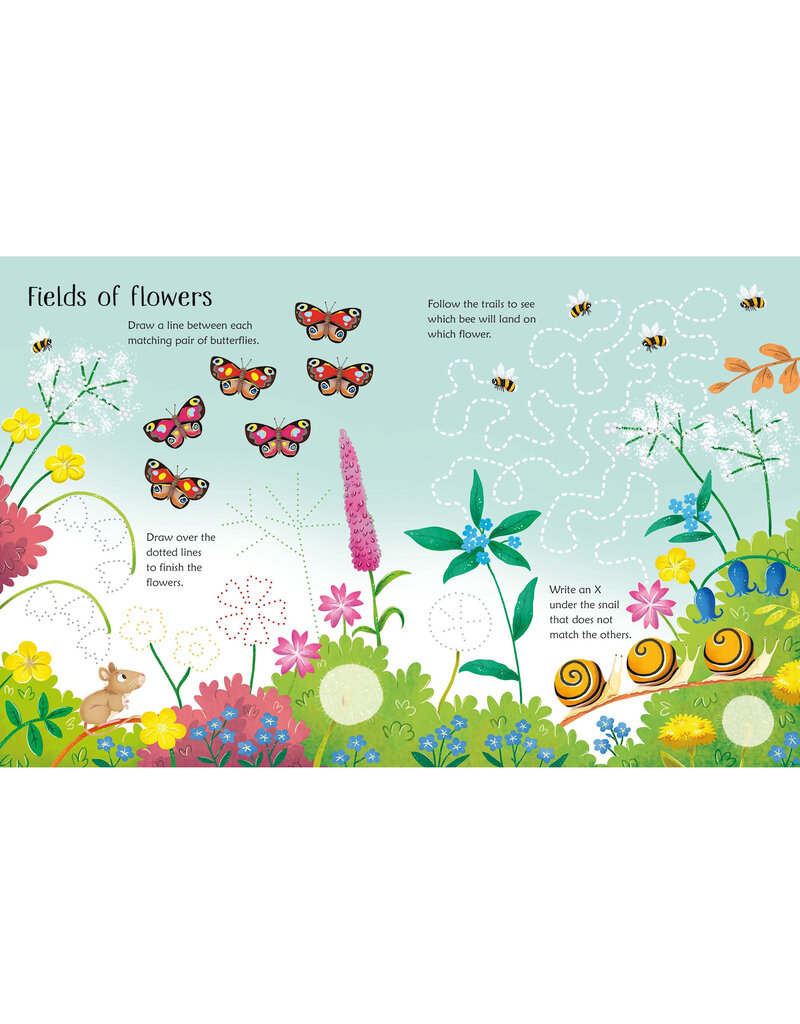 Usborne Wipe-Clean Spring Activities 3y+