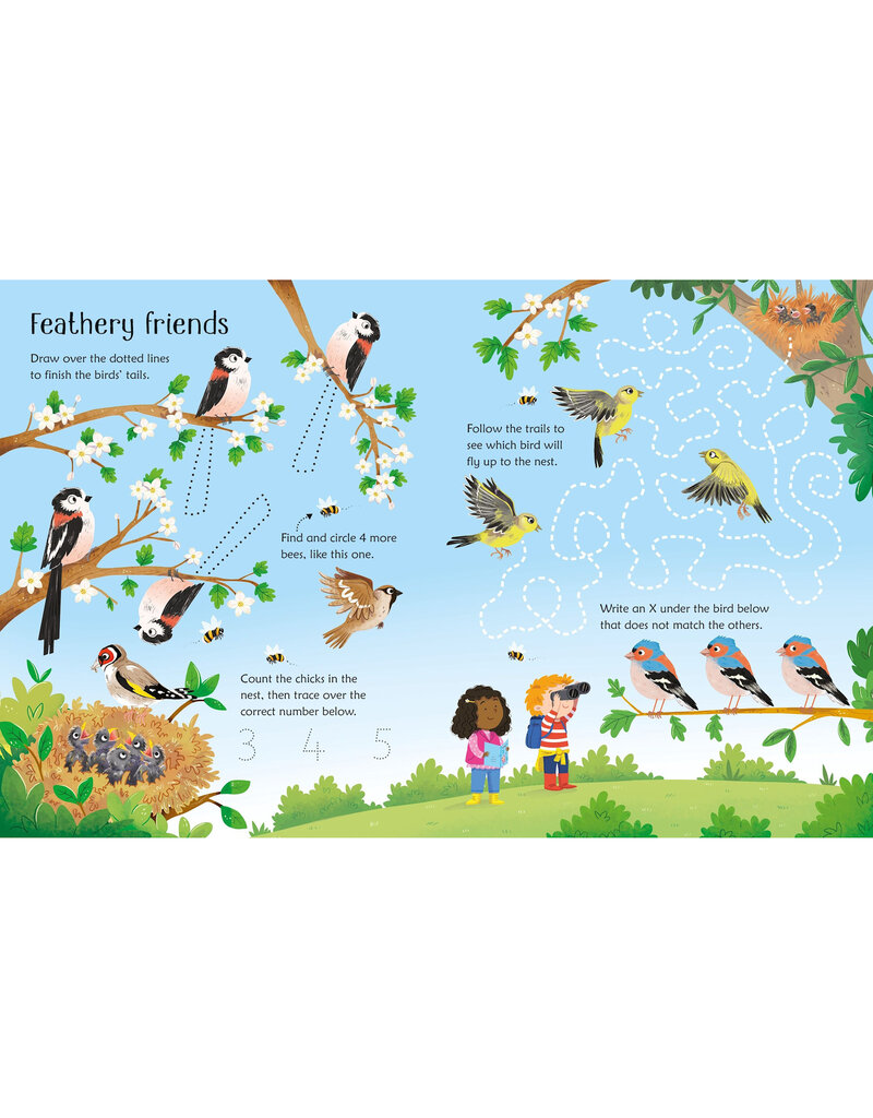 Usborne Wipe-Clean Spring Activities 3y+