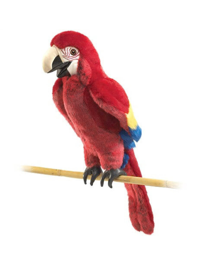 Folkmanis Scarlet Macaw Puppet