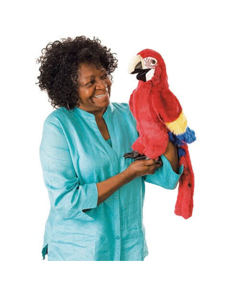 Folkmanis Scarlet Macaw Puppet