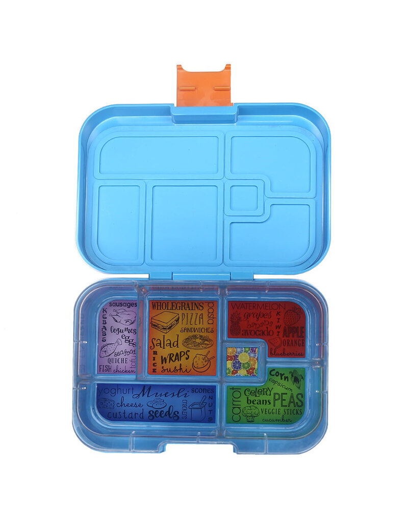 Maxi 6 Lunchbox - Blue Ocean (Blue/Orange)