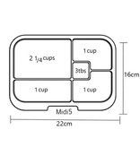 Midi 5 Lunchbox - Lavender Dream (Purple/Peach)