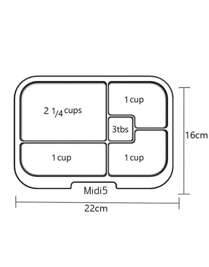 Midi 5 Lunchbox - Lavender Dream (Purple/Peach)