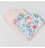 Loulou Lollipop Muslin Bandana Bib Set, Bluebell, 2pk