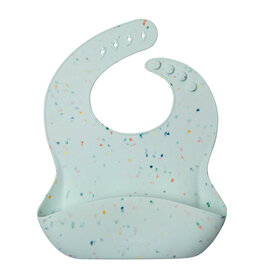 Loulou Lollipop Silicone Bib - Confetti Mint